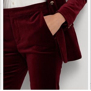 Lauren Ralph Lauren Burgundy Straight Leg Pants